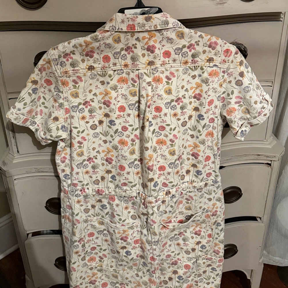 Rachel Antonoff Matthew Pressed Flowers Button Up Jumpsuit L - Picture 13 of 15
